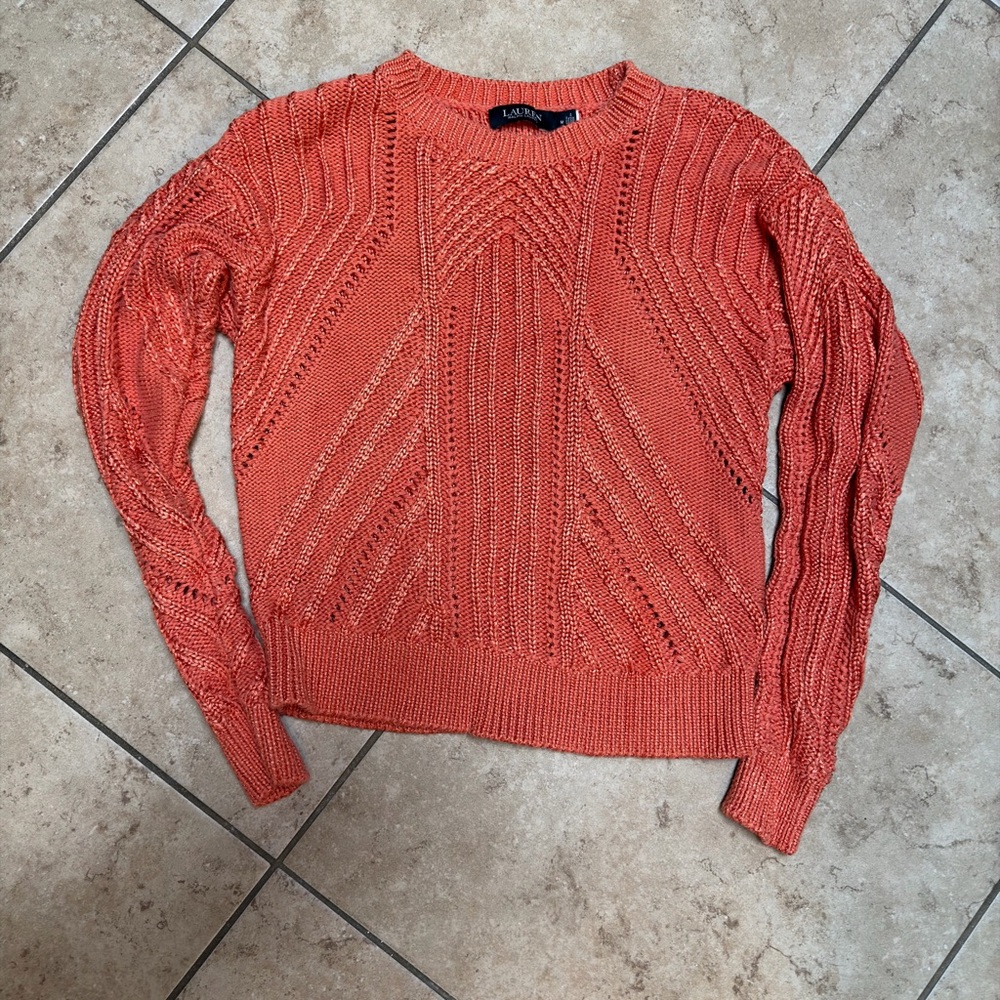 Ralph Lauren Coral Crew Neck Sweater Black Label